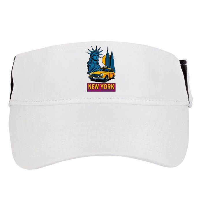 New York Retro Style Adult Drive Performance Visor