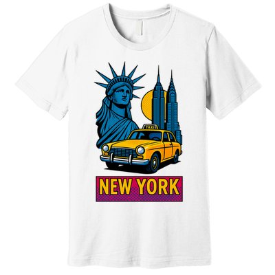 New York Retro Style Premium T-Shirt