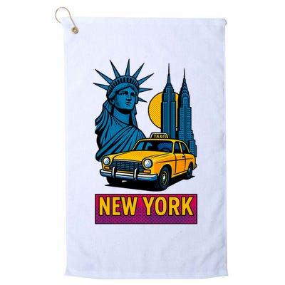 New York Retro Style Golf Towel