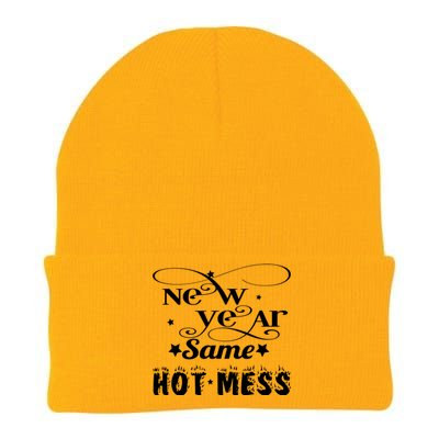 New Years Same Hot Mess 2020 Fun Party Gift Funny Gift Knit Cap Winter Beanie