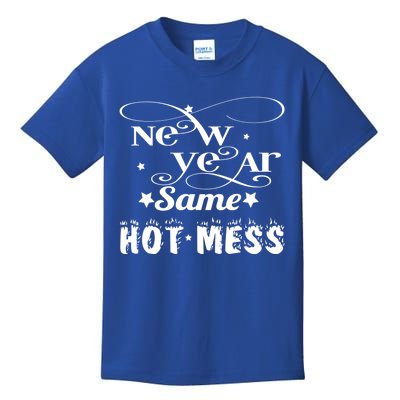 New Years Same Hot Mess 2020 Fun Party Gift Funny Gift Kids T-Shirt