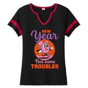 New Year Same Me Poke Fun At New YearS Resolutions Gift Ladies Halftime Notch Neck Tee