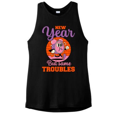 New Year Same Me Poke Fun At New YearS Resolutions Gift Ladies PosiCharge Tri-Blend Wicking Tank