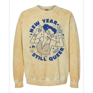 New Year Still Queer Celebration Colorblast Crewneck Sweatshirt