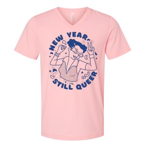 New Year Still Queer Celebration V-Neck T-Shirt