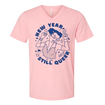 New Year Still Queer Celebration V-Neck T-Shirt