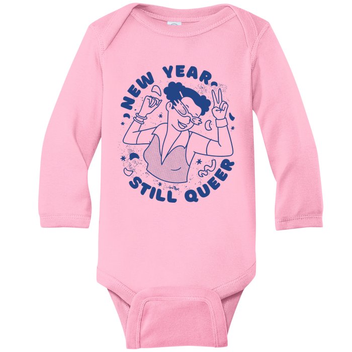 New Year Still Queer Celebration Baby Long Sleeve Bodysuit