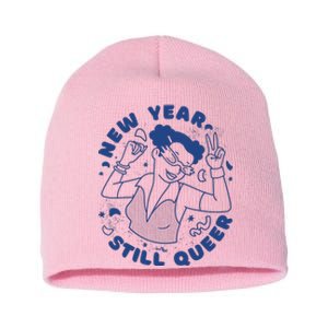 New Year Still Queer Celebration Short Acrylic Beanie