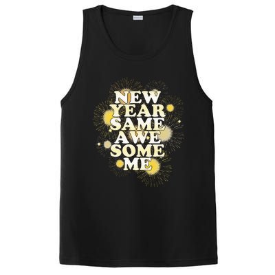 New Year Same Awesome Me Funny New Years Eve Party PosiCharge Competitor Tank