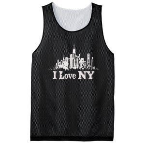 New Yorker Skiline Design Women New York Mesh Reversible Basketball Jersey Tank