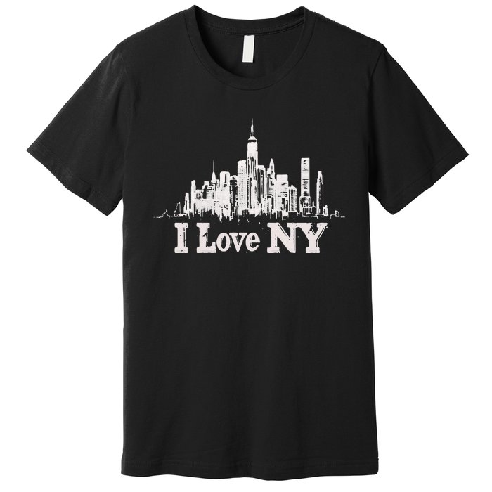 New Yorker Skiline Design Women New York Premium T-Shirt