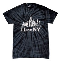 New Yorker Skiline Design Women New York Tie-Dye T-Shirt