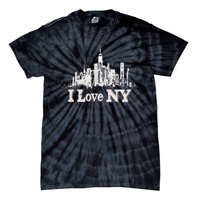 New Yorker Skiline Design Women New York Tie-Dye T-Shirt