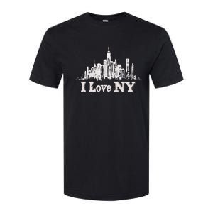 New Yorker Skiline Design Women New York Softstyle CVC T-Shirt