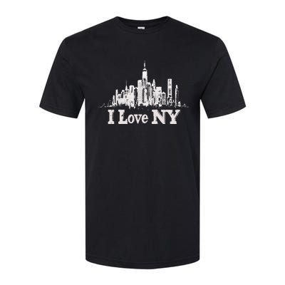 New Yorker Skiline Design Women New York Softstyle CVC T-Shirt