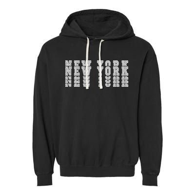 New York Stacked Garment-Dyed Fleece Hoodie
