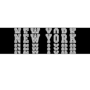 New York Stacked Bumper Sticker