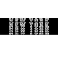 New York Stacked Bumper Sticker