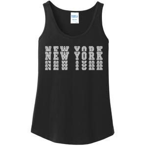 New York Stacked Ladies Essential Tank