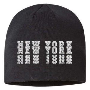 New York Stacked Sustainable Beanie