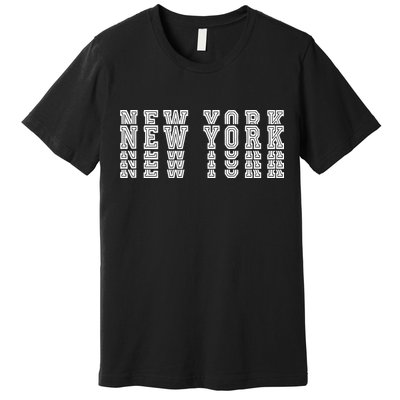 New York Stacked Premium T-Shirt