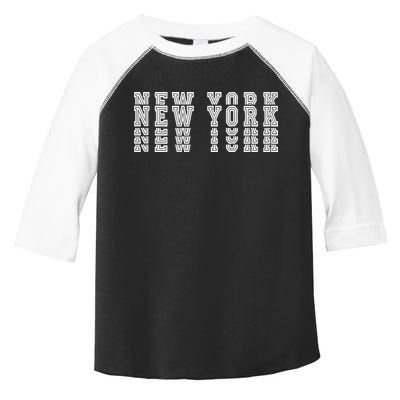 New York Stacked Toddler Fine Jersey T-Shirt