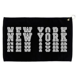 New York Stacked Grommeted Golf Towel