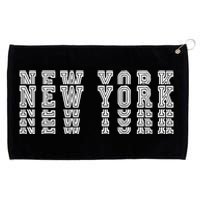 New York Stacked Grommeted Golf Towel