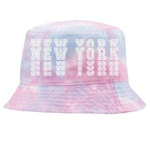 New York Stacked Tie-Dyed Bucket Hat