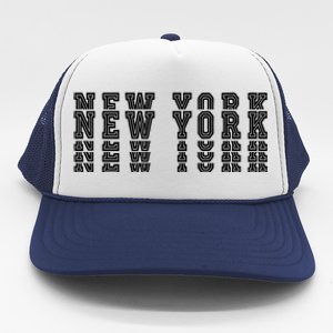 New York Stacked Trucker Hat