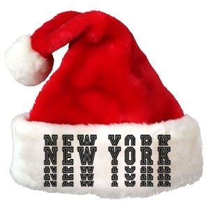 New York Stacked Premium Christmas Santa Hat