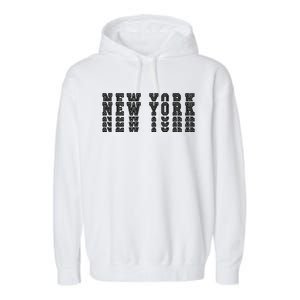 New York Stacked Garment-Dyed Fleece Hoodie