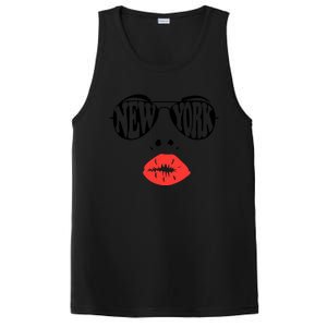 New York Summer Coral Lips National Sunglasses Day Cute Gift PosiCharge Competitor Tank