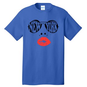 New York Summer Coral Lips National Sunglasses Day Cute Gift Tall T-Shirt