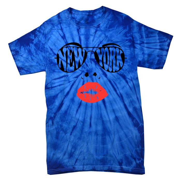 New York Summer Coral Lips National Sunglasses Day Cute Gift Tie-Dye T-Shirt