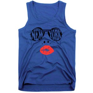 New York Summer Coral Lips National Sunglasses Day Cute Gift Tank Top