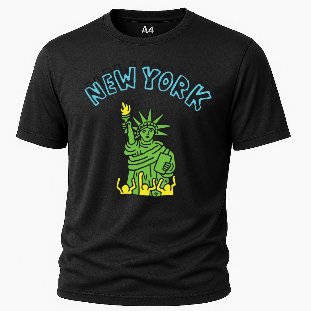 New York Statue Of Liberty Cooling Performance Crew T-Shirt