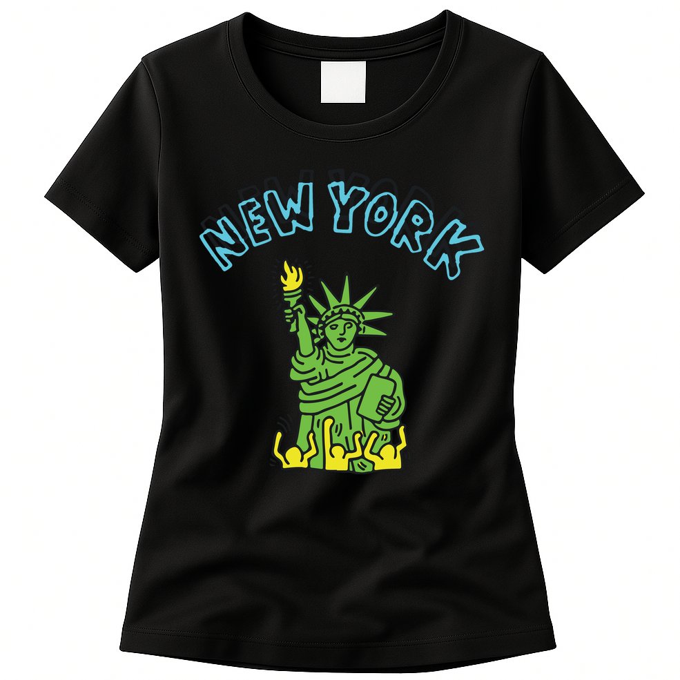 New York Statue Of Liberty Womens T-Shirt