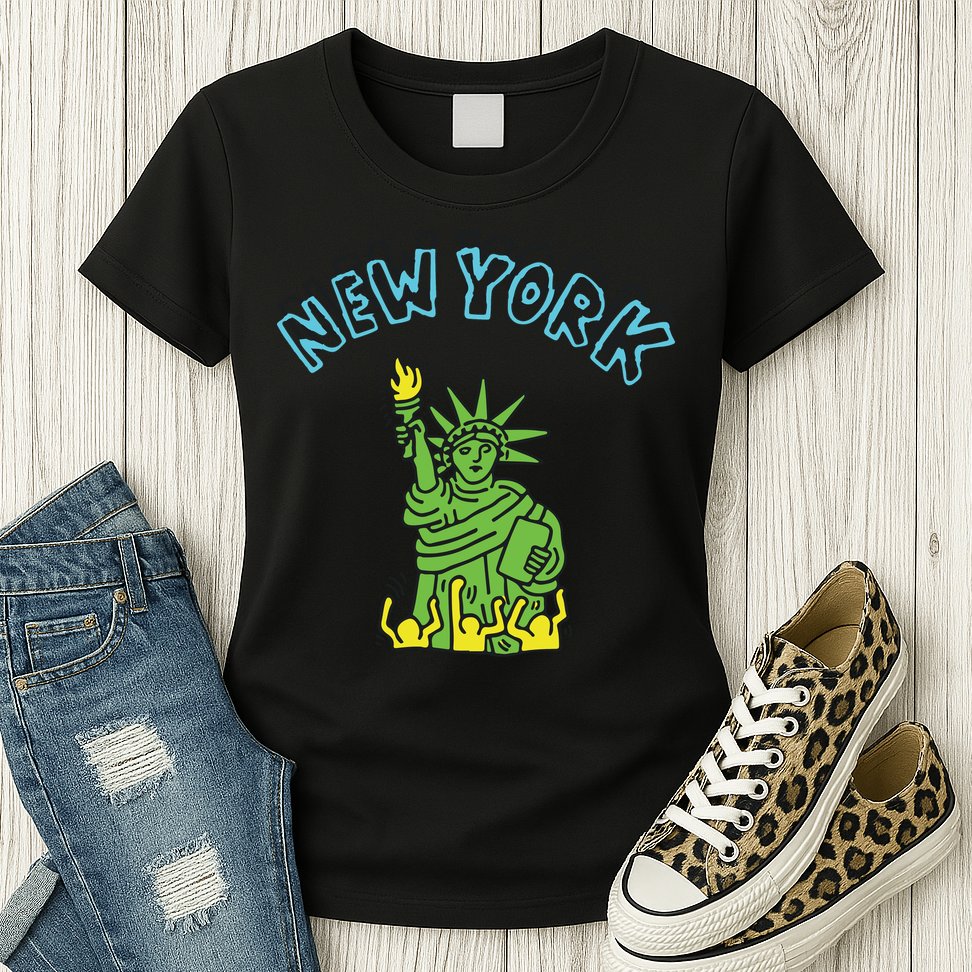 New York Statue Of Liberty Womens T-Shirt