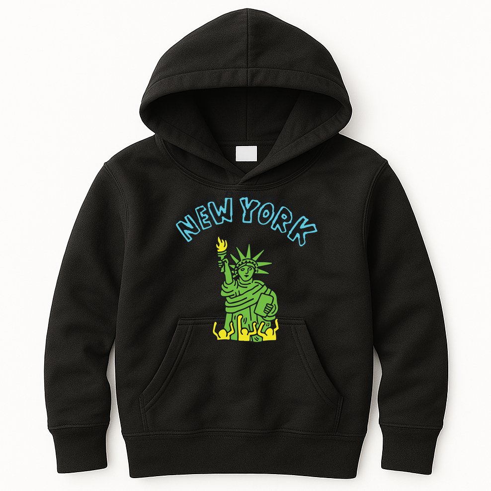 New York Statue Of Liberty Kids Hoodie