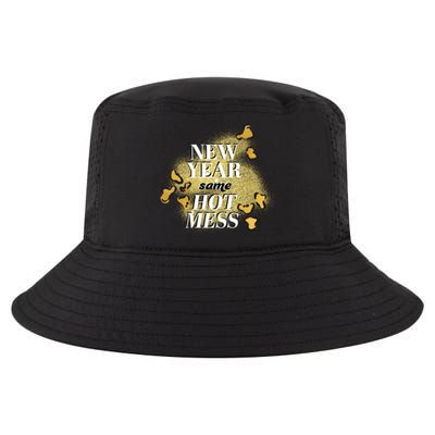 New Year Same Hot Mess Cool Comfort Performance Bucket Hat