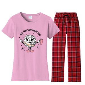 New Year Same Boujee Babe Happy New Year Women's Flannel Pajama Set