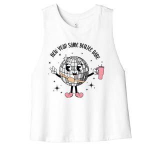 New Year Same Boujee Babe Happy New Year Women's Racerback Cropped Tank