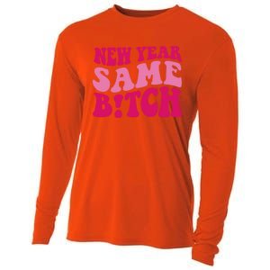 New Year Same Bitch Cute Gift Cooling Performance Long Sleeve Crew