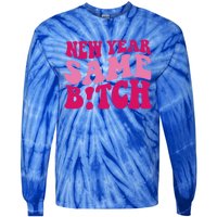 New Year Same Bitch Cute Gift Tie-Dye Long Sleeve Shirt