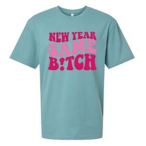 New Year Same Bitch Cute Gift Sueded Cloud Jersey T-Shirt