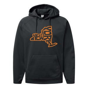 New York Sports Gift Buffalo Performance Fleece Hoodie