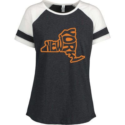 New York Sports Gift Buffalo Enza Ladies Jersey Colorblock Tee