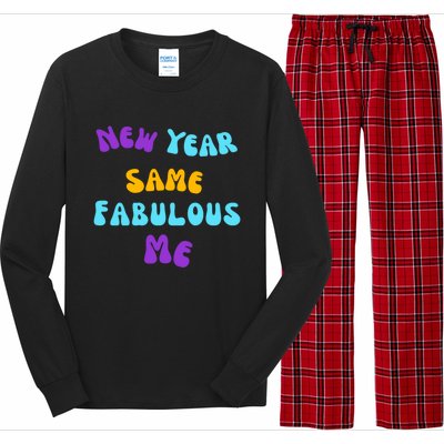 New Year Same Fabulous Me Design For The Holiday Season Cute Gift Long Sleeve Pajama Set