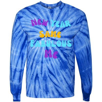 New Year Same Fabulous Me Design For The Holiday Season Cute Gift Tie-Dye Long Sleeve Shirt